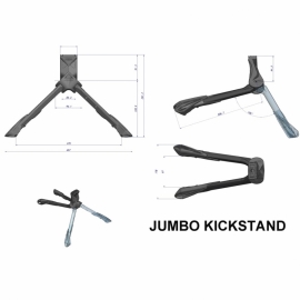 Picior Ursus Double Jumbo negru